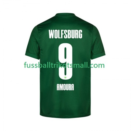 Fußballtrikots VfL Wolfsburg Mohamed Amoura 9 2025-2026 Kurzarm Heimtrikotsatz kaufen